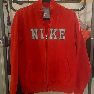 Nike Zip Up Red
